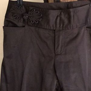 Semi-sateen Dark Brown Pants-see photos